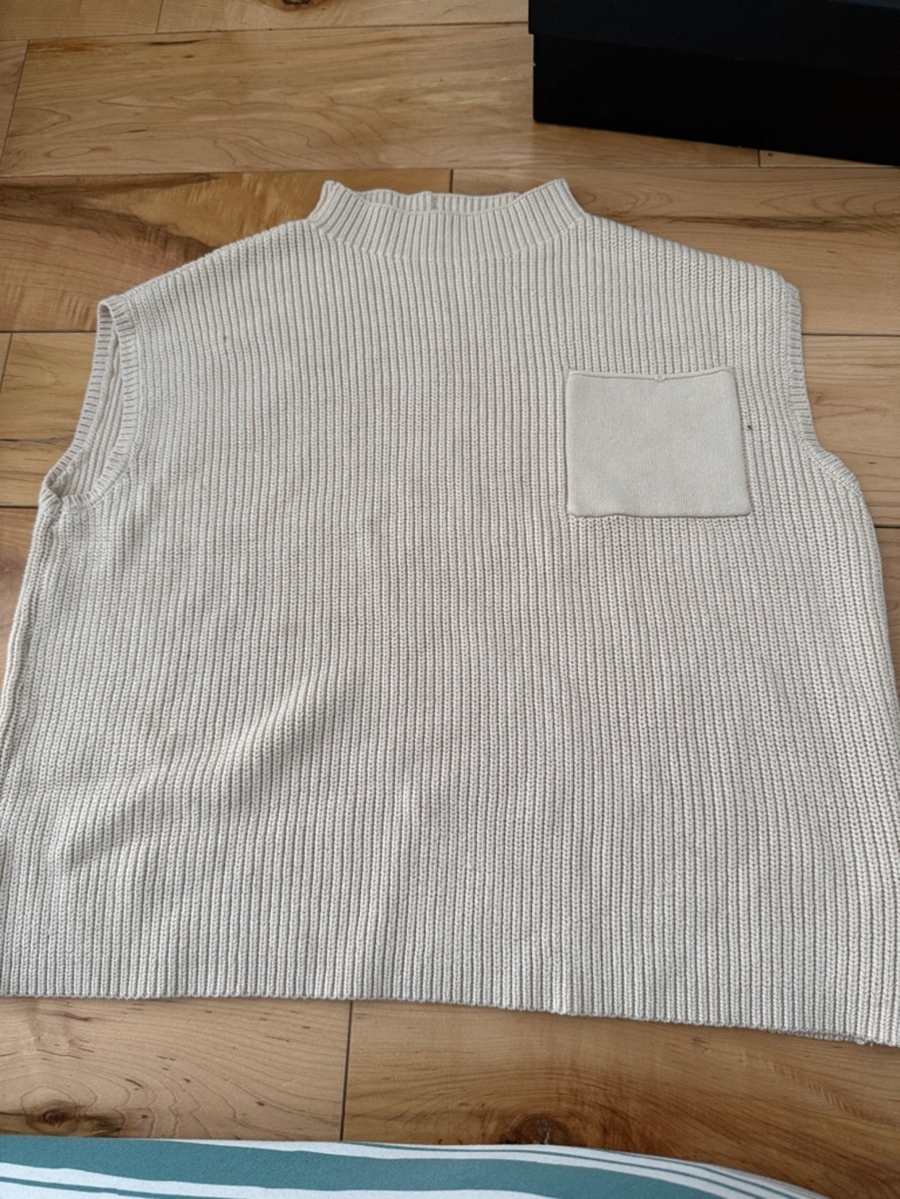 Men's Sleeveless Knit Vest - Cream
